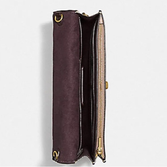 Coach Hutton Clutch With Colorblock Quilting 856 - Picture 3 of 9